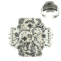 WESTERN NAVAJO ELEPHANT CUFF BRACELET