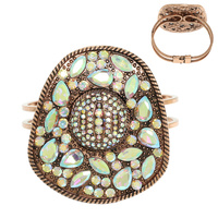 CRYSTAL RHINESTONE EMBELLISHED COWBOY HAT