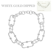 GOLD PLATED LINK CHAIN BRACELET
