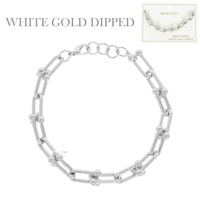 GOLD PLATED LINK CHAIN BRACELET