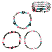 WESTERN 8 BALL THEME BRACELET SET