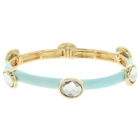 PASTEL COLOURED JEWELED ENAMEL BRACELET