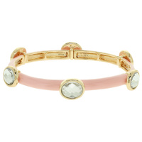 PASTEL COLOURED JEWELED ENAMEL BRACELET