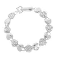 VALENTINE'S THEME HEART CHARM MAGNETIC BRACELET