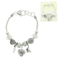 INSPIRATIONAL RELIGIOUS THEME CHARM BRACELET