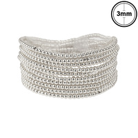 METALLIC CRIMP BEAD BRACELET SET