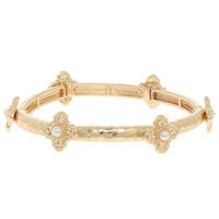 ORNATE CROSS STRETCH BRACELET
