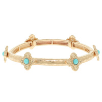ORNATE CROSS STRETCH BRACELET