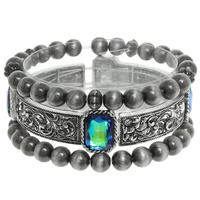 WESTERN CRYSTAL BEADED BRACELET SET