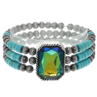 WESTERN CRYSTAL STRETCH BRACELET