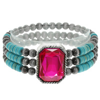 WESTERN CRYSTAL STRETCH BRACELET