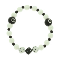 HIGHSTAKES THEME PEARL BEADED BRACELET