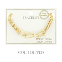 GOLD PLATED ROPE CHAIN BRACELET
