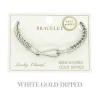 GOLD PLATED ROPE CHAIN BRACELET