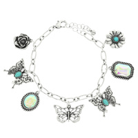 WESTERN BUTTERFLY CHARM BRACELET