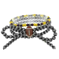 WESTERN GAMEDAY FOOTBALL BRACELET SET