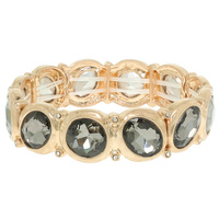 MULTI CUT CRYSTAL STRETCH BRACELET