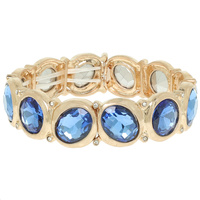 MULTI CUT CRYSTAL STRETCH BRACELET