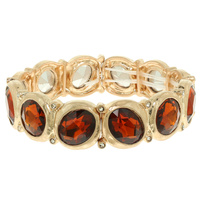 MULTI CUT CRYSTAL STRETCH BRACELET