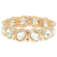 MULTI CUT CRYSTAL STRETCH BRACELET