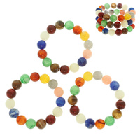 MULTI COLOR STONE BEAD BRACELET SET