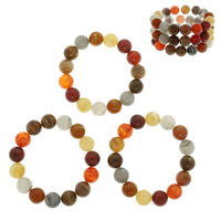 MULTI COLOR STONE BEAD BRACELET SET