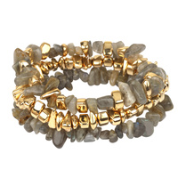 FREEFORM STONE BEAD BRACELET SET