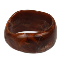 ACETATE RESIN BANGLE BRACELET
