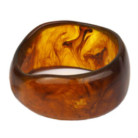 ACETATE RESIN BANGLE BRACELET