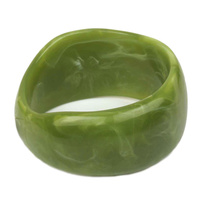 ACETATE RESIN BANGLE BRACELET
