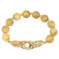 MARBLED STONE STRETCH BRACELET