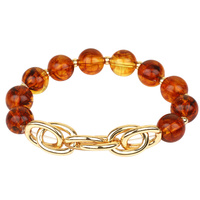 MARBLED STONE STRETCH BRACELET