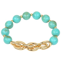 MARBLED STONE STRETCH BRACELET