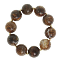 MARBLED BEAD STRETCH BRACELET
