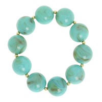 MARBLED BEAD STRETCH BRACELET