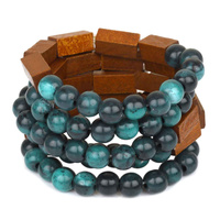 MULTI LAYER BEAD STRETCH BRACELET