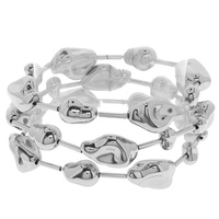 POLISHED BAROQUE METAL SPHERE BRACELET