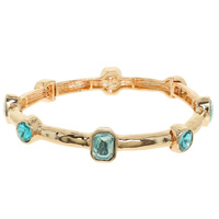 OVAL CRYSTAL STRETCH BRACELET