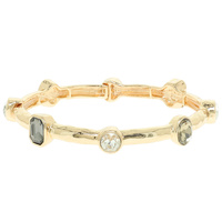 OVAL CRYSTAL STRETCH BRACELET