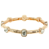 OVAL CRYSTAL STRETCH BRACELET