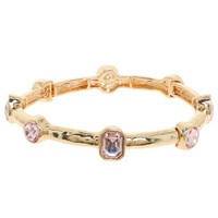 OVAL CRYSTAL STRETCH BRACELET