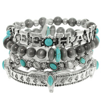 WESTERN YEE HAW BRACELET SET