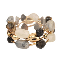 MARBLE CCB MULTI STACKABLE ELASTIC BRACELET