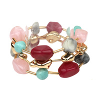 MARBLE CCB MULTI STACKABLE ELASTIC BRACELET
