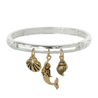 Sea Life w/ Charms Bracelet - Mermaid