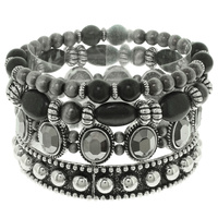 WESTERN MULTI LAYER BEADED BRACELET