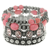 WESTERN MULTI LAYER BEADED BRACELET