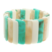 MARBLED SEGMENT STRETCH BRACELET