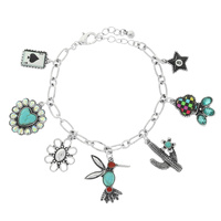 WESTERN THEME MULTI CHARM BRACELET