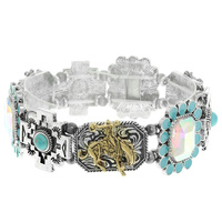 WESTERN HORSE CONCHO BRACELET